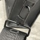 Authentic & Pre-Owned · Excellent Condition-Louis Vuitton Gaston Wearable Wallet – Black Embossed Leather 2-in-1 Crossbody Bag
