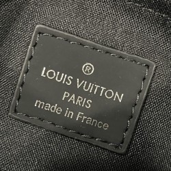 Authentic & Pre-Owned · Excellent Condition-Louis Vuitton Gaston Wearable Wallet – Black Embossed Leather 2-in-1 Crossbody Bag
