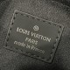 Authentic & Pre-Owned · Excellent Condition-Louis Vuitton Gaston Wearable Wallet – Black Embossed Leather 2-in-1 Crossbody Bag