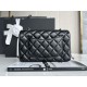 Authentic & Pre-Owned · Excellent Condition-CHANEL Classic Flap Small 23cm – Black Lambskin with Silver-Tone Hardware – Full Set