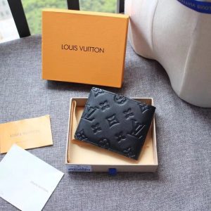 Black Flowers Wallet 4.7"x3.5" BB-91800061