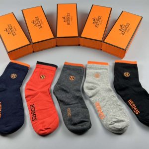 Set of 5 Pairs of Cotton sweat-absorbent Crew Socks WZ-924000210