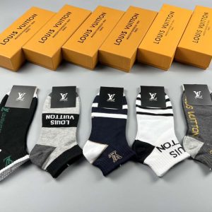 Set of 5 Pairs of Cotton sweat-absorbent Ankle Socks WZ-924000223