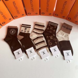 Set of 5 Pairs of Cotton Breathable Crew Socks WZ-924000240
