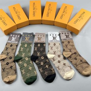 Set of 5 Pairs of Cotton Breathable Crew Socks WZ-924000247