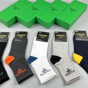 Set of 5 Pairs of Cotton Breathable Crew Socks WZ-924000263