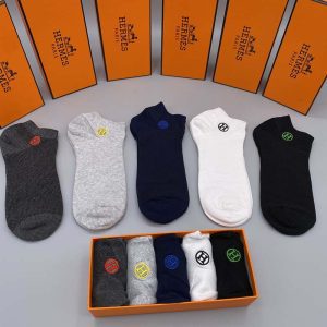 Set of 5 Pairs of Cotton sweat-absorbent Ankle Socks WZ-924000207