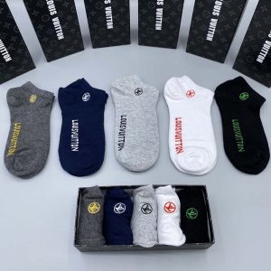 Set of 5 Pairs of Cotton sweat-absorbent Ankle Socks WZ-924000227