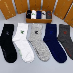 Set of 5 Pairs of Cotton Breathable Crew Socks WZ-924000239