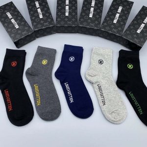 Set of 5 Pairs of Cotton Breathable Crew Socks WZ-924000256