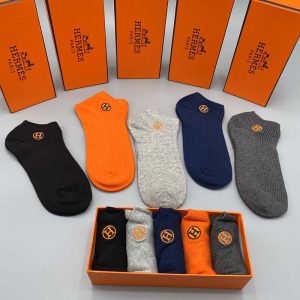Set of 5 Pairs of Cotton sweat-absorbent Ankle Socks WZ-924000196