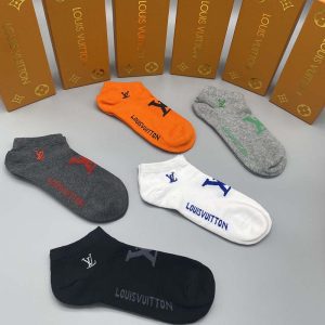 Set of 5 Pairs of Cotton sweat-absorbent Ankle Socks WZ-924000219
