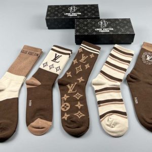 Set of 5 Pairs of Cotton Breathable Crew Socks WZ-924000248