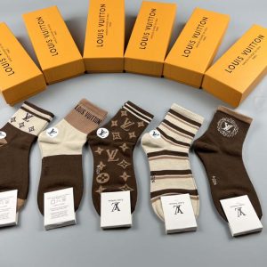 Set of 5 Pairs of Cotton Breathable Crew Socks WZ-924000249
