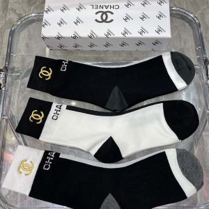 Set of 3 Pairs of Cotton Anti-bacterial Crew Socks WZ-92400055