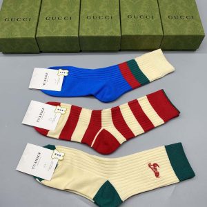 Set of 3 Pairs of Cotton Anti-bacterial Crew Socks WZ-924000180