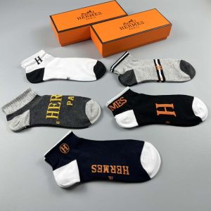 Set of 5 Pairs of Cotton sweat-absorbent Ankle Socks WZ-924000198