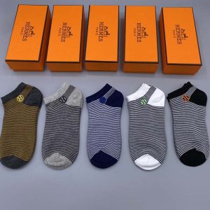 Set of 5 Pairs of Cotton sweat-absorbent Ankle Socks WZ-924000202