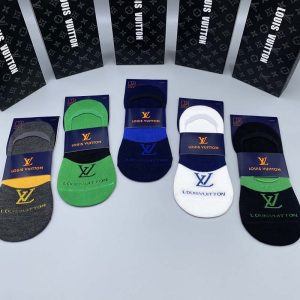 Set of 5 Pairs of Cotton Breathable Ankle Socks WZ-924000233