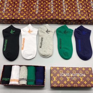 Set of 5 Pairs of Cotton Breathable Ankle Socks WZ-924000234