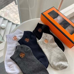 Set of 5 Pairs of Cotton sweat-absorbent Ankle Socks WZ-924000203