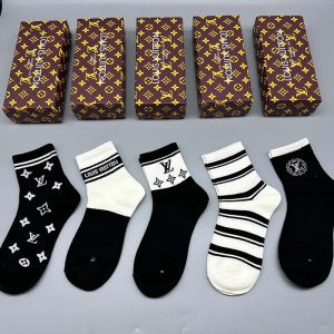 Set of 5 Pairs of Cotton Breathable Ankle Socks WZ-924000278
