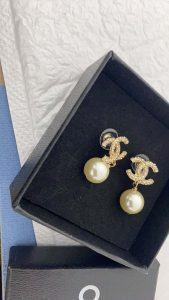 Pearls Pendant Diamond Letter Earrings CCED-9110233 photo review