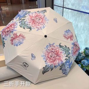 Windproof 3 Folding Rain Sun Umbrella UPF50+ YS-926072