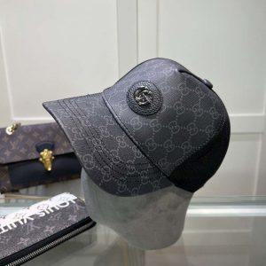 Fashion Adjustable Black Baseball Cap MZ-916032