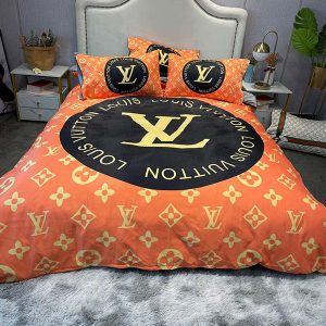 Fashion Washable Silk Digital Print Bedding Sets(1 Quilt, 1 Sham,2 pillow cases)SJT-986004