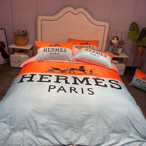 Classic Washable Silk Digital Print Bedding Sets(1 Quilt, 1 Sham,2 pillow cases)SJT-986011