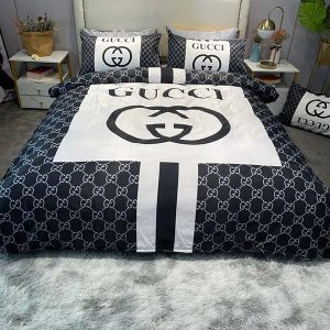 Fashion Washable Silk Digital Print Bedding Sets(1 Quilt, 1 Sham,2 pillow cases)SJT-986014