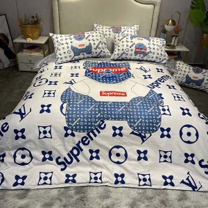 Washable Silk Digital Print Bedding Sets(1 Quilt, 1 Sham,2 pillow cases)SJT-986016