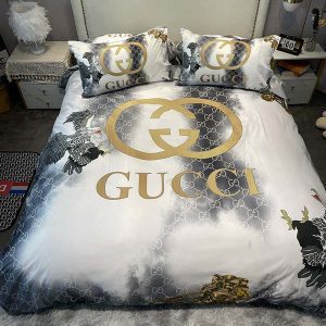 Fashion Washable Silk Digital Bedding Sets(1 Quilt,1 Sham,2 pillow cases)SJT-986074