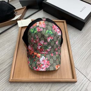 Classical Mesh Back Adjustable Flowers Baseball Cap MZ-916133