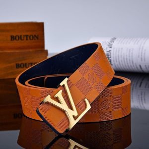 3 Colors New Letter Brown Leather Belt PD-862039
