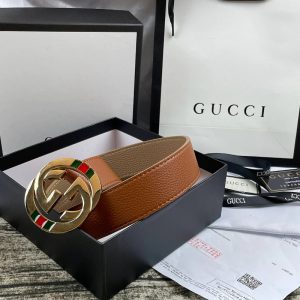 4 Colors three-layer lychee pattern double-sided Belt PD-862067
