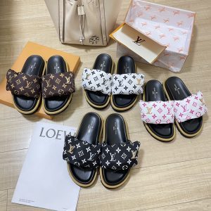 Letter Buckle Slippers LX-872018