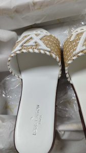 Woven Leather Flat Slippers LX-872032 photo review