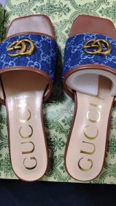 Denim Embossed Flat Slippers LX-872036 photo review