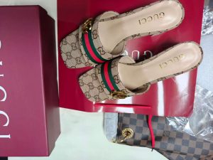 Vintage Embossed Block High Heel Sandals LX-872279 photo review