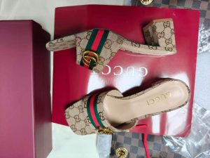 Vintage Embossed Block High Heel Sandals LX-872279 photo review