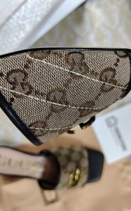 Brown Canvas Embossed Flat Slippers LX-872037 photo review