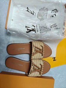 Woven Leather Flat Slippers LX-872032 photo review