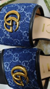 Denim Embossed Flat Slippers LX-872036 photo review