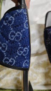 Denim Embossed Flat Slippers LX-872036 photo review