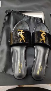 Classic Gold Signature Flat Slippers LX-872029 photo review