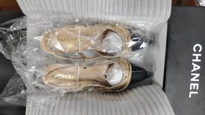 Fashion Black&Brown 6.5cm High Heels Sandals With Bowknot LX-872079 photo review