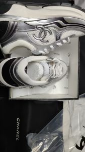 Classic Silver&White Mesh Upper Sneaker Casual Shoes LX-872091 photo review