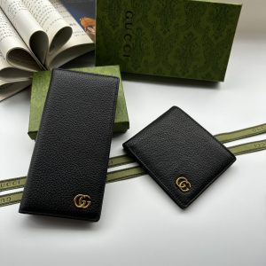 Black Leather Wallet QB-927002